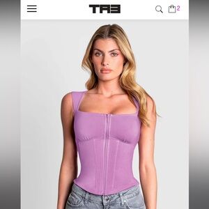 Women's Purple Corset Top